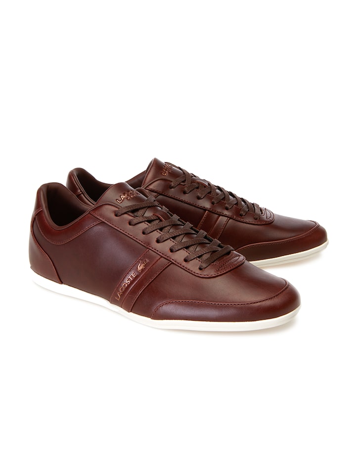 lacoste brown leather