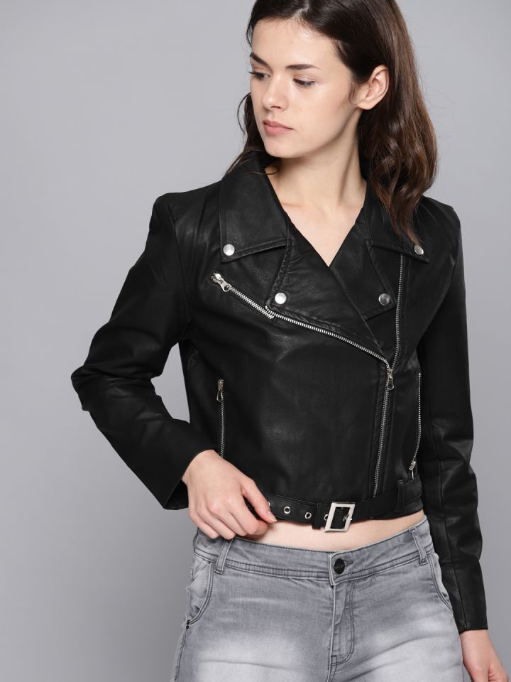 Black moto jacket womens sales
