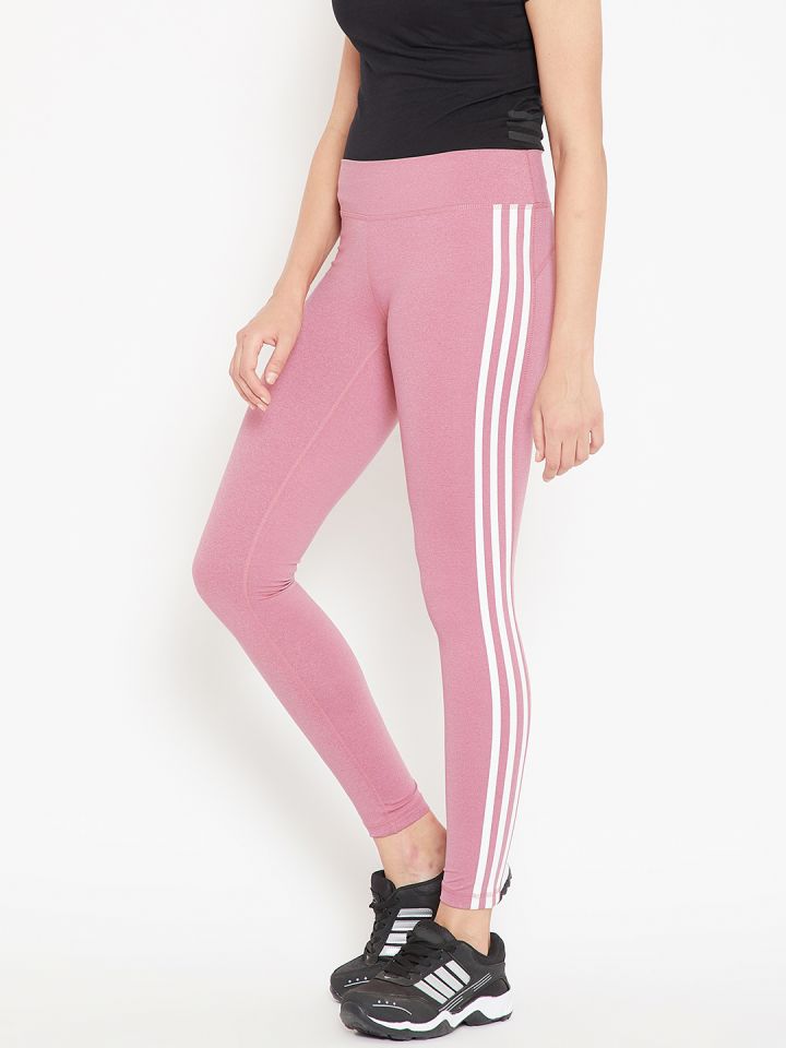 dusty pink adidas leggings