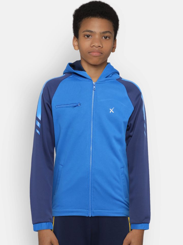 Buy HRX By Hrithik Roshan Boys Blue Solid Sporty Jacket Jackets