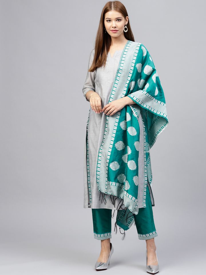 myntra green kurti