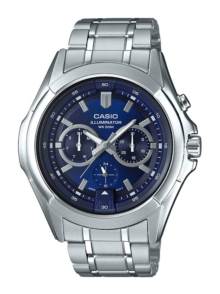 Buy CASIO Enticer Men Blue Multi Dial Watch MTP E204D 2AVDF A1471