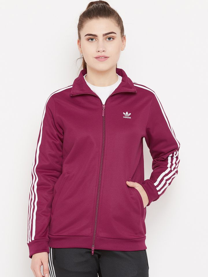 Buy Adidas Originals Women Burgundy Contemp BB Track Jacket ...