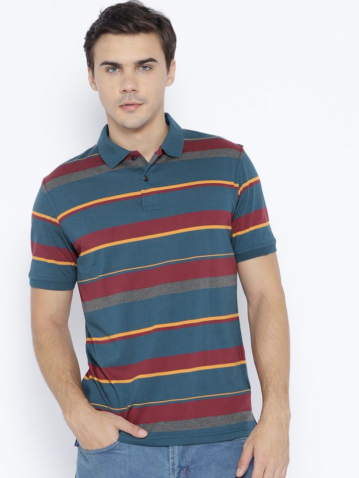 Buy Peter England Men Teal Blue