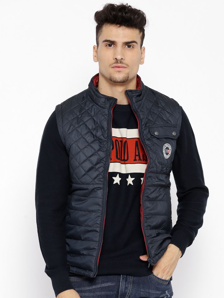us polo navy blue jacket