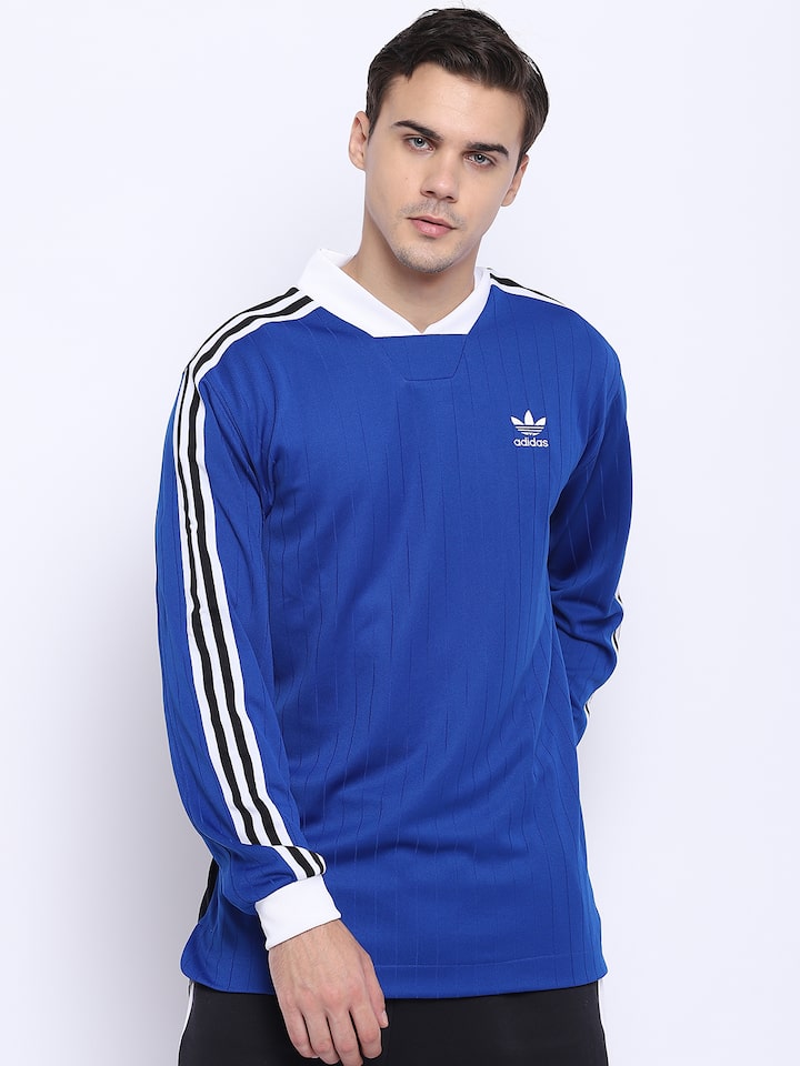 Buy ADIDAS Originals Men Round Neck Football B Side Jersey With Printed Back - Tshirts for Men 7401034 | Myntra