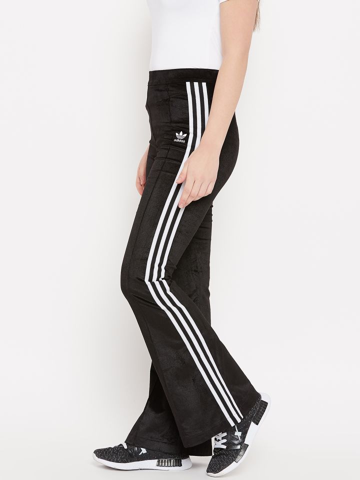 Buy ADIDAS Originals Women Black Flared Solid Track Pants - Track Pants for Women 7401305 |