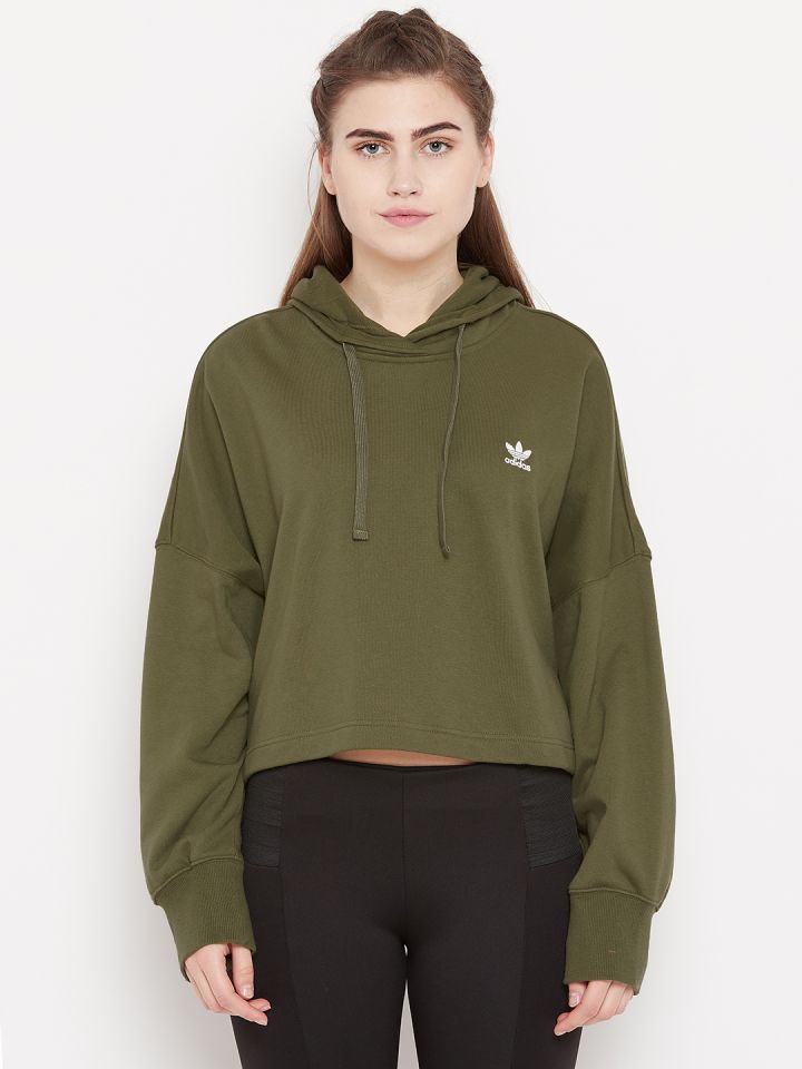 olive green adidas hoodie womens Shop 