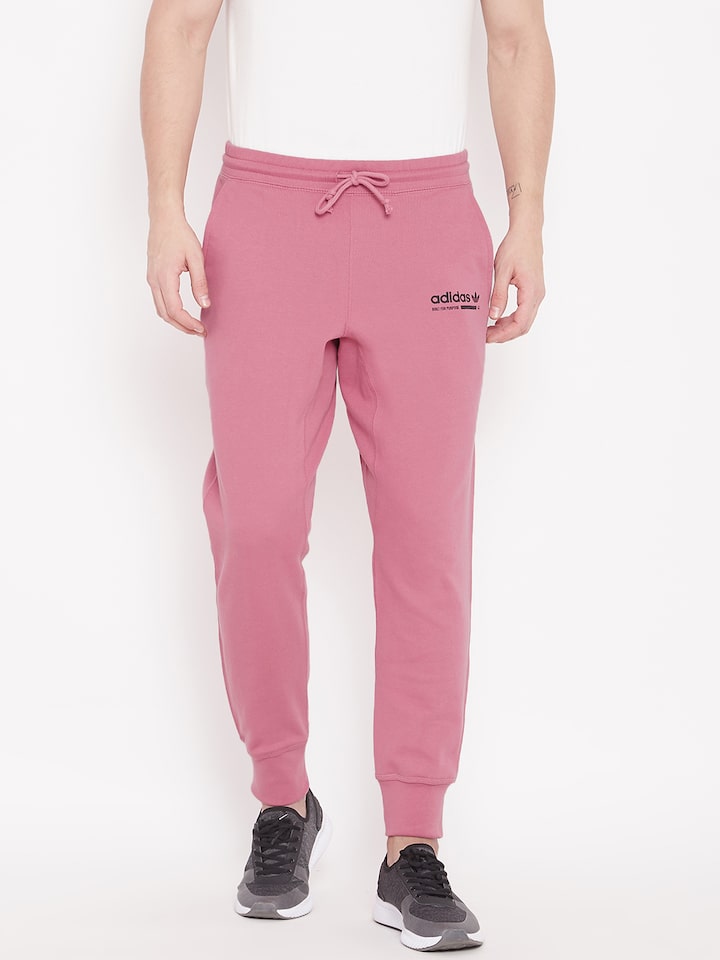 grey and pink adidas pants
