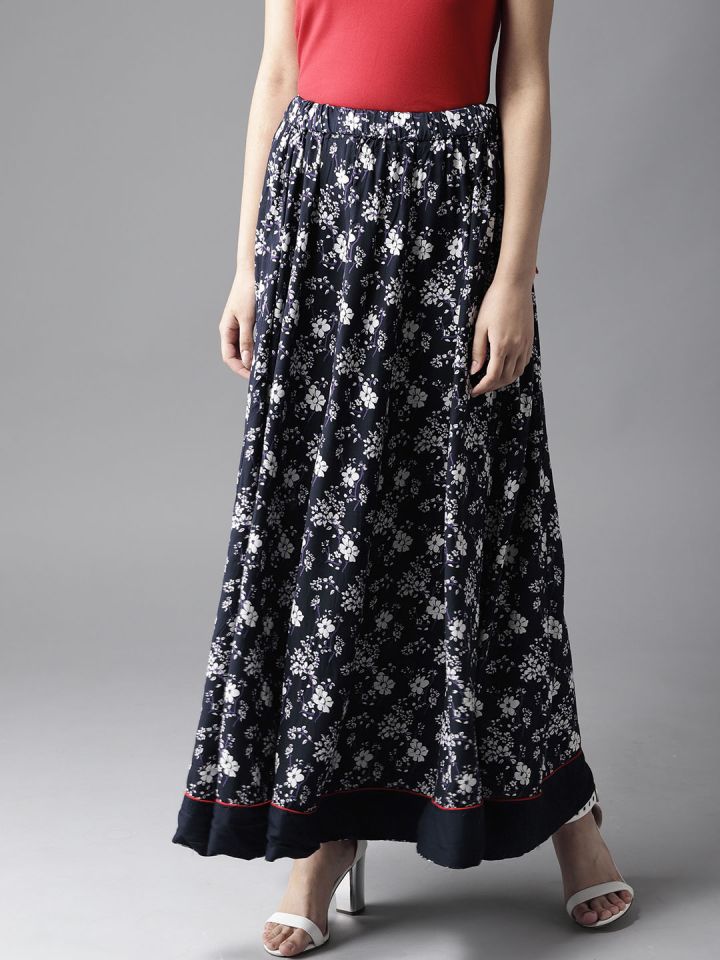 Maxi skirt deals myntra