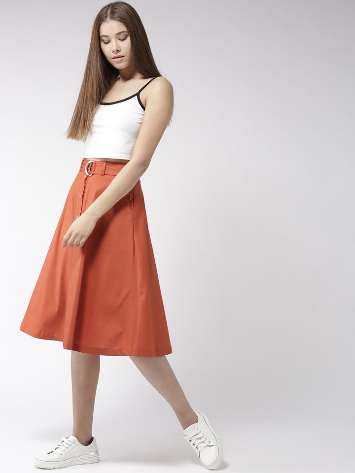 a line skirt rust