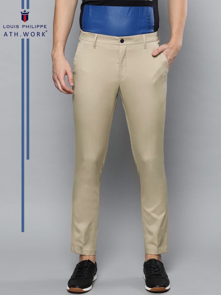 Louis Philippe AthWork Tapered Men Black Trousers  Buy Louis Philippe Ath Work Tapered Men Black Trousers Online at Best Prices in India   Flipkartcom