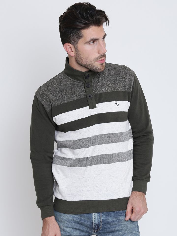 off white striped sweatshirt