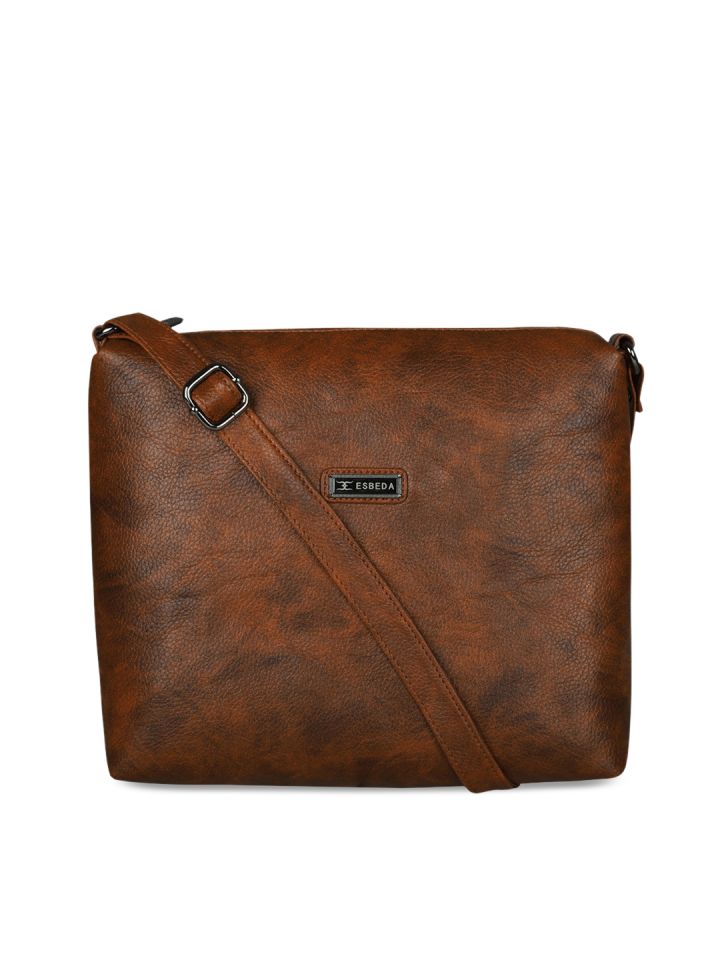 Buy ESBEDA Tan Textured Sling Bag Handbags for Women 7413114