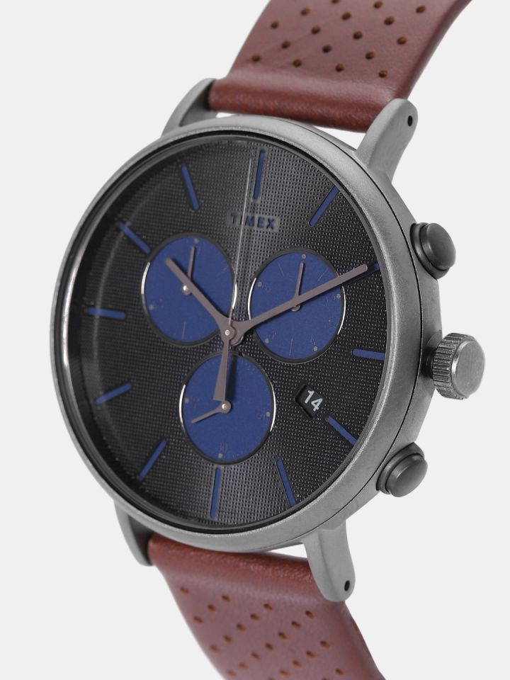Timex Unisex Navy Blue Chronograph Analogue Watch TW2R80000