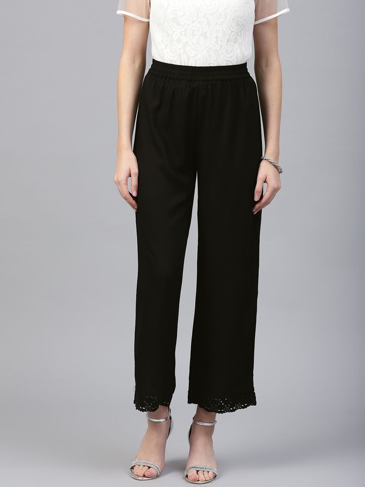 Buy Juniper Women Black Hem Design 