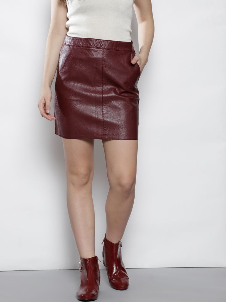 Burgundy skirt on sale dorothy perkins