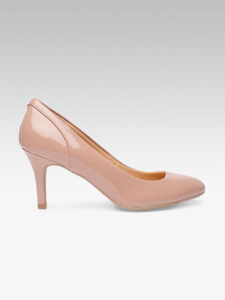 Dune London Women Nude Coloured Solid Pumps