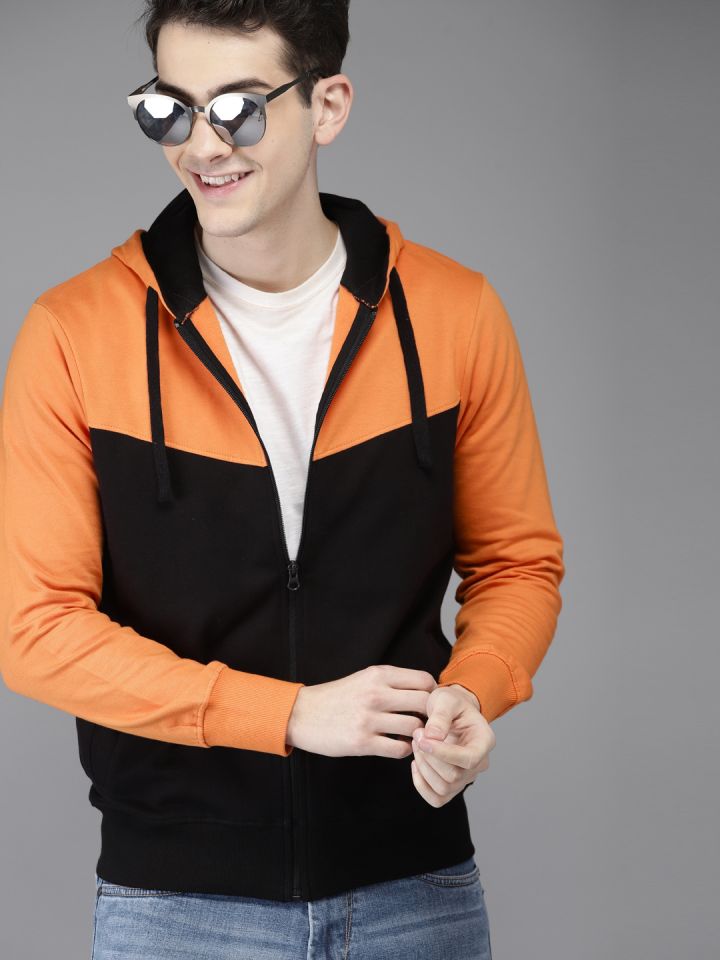 Black best sale orange sweatshirt