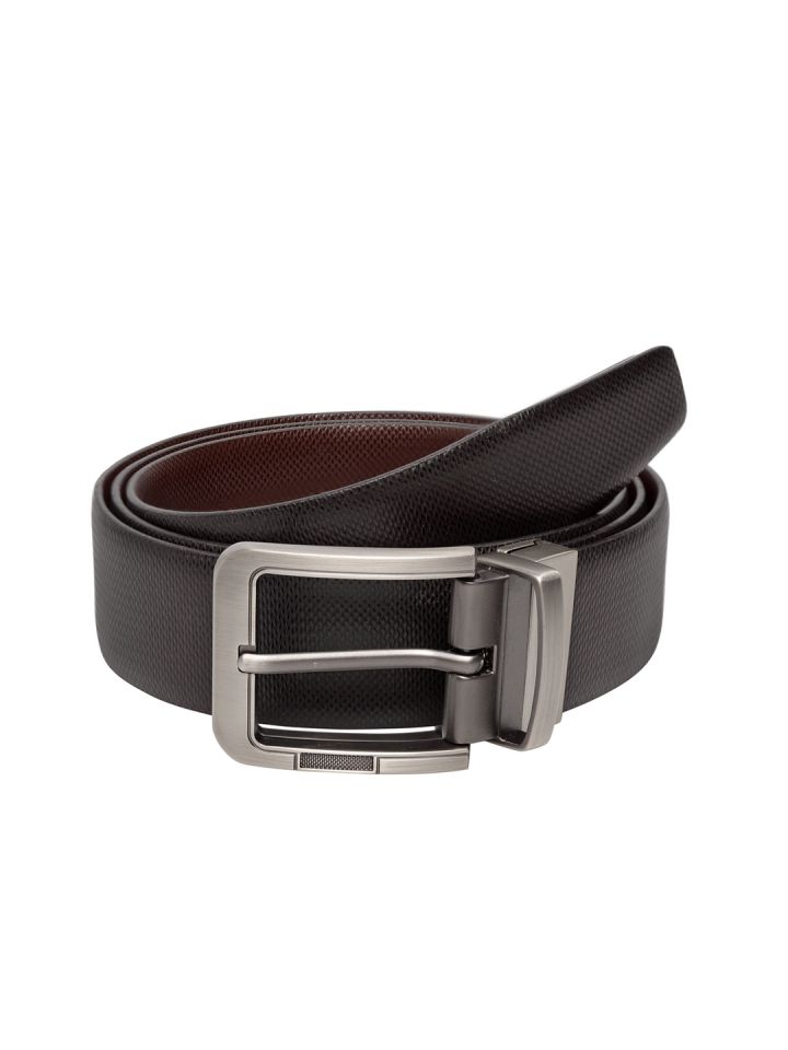 Buy Teakwood Genuine Leather Formal Casual Reversible Belts For