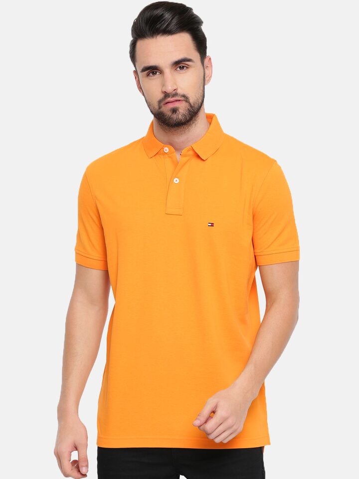 Tommy Hilfiger Yellow Slim Fit Polo Shirt-RRP £70 