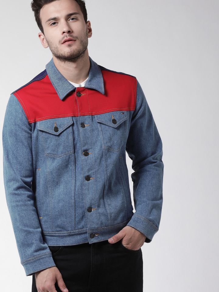 tommy hilfiger denim jacket back print