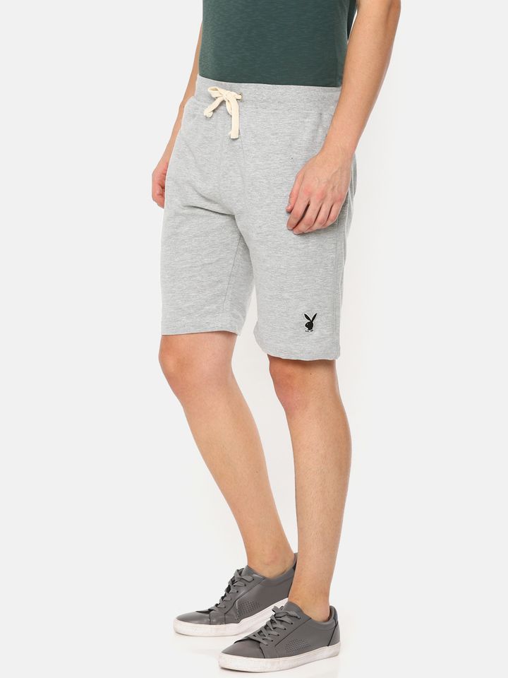 Grey playboy shorts clearance