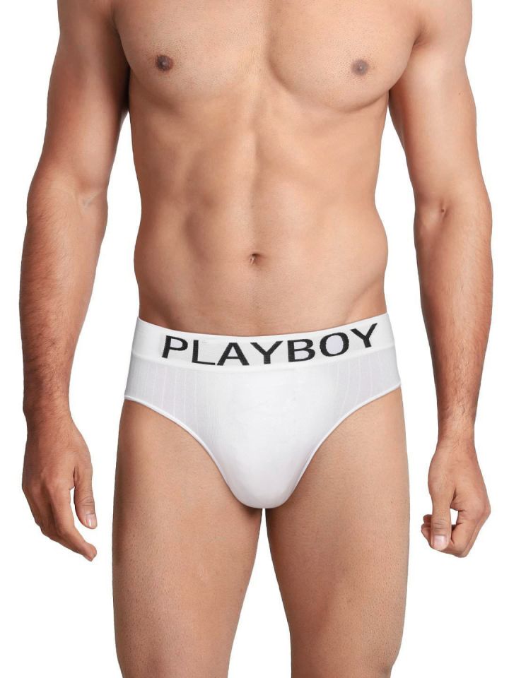 Buy Playboy Men White Seamfree Brief PBUK 29 - Briefs for Men