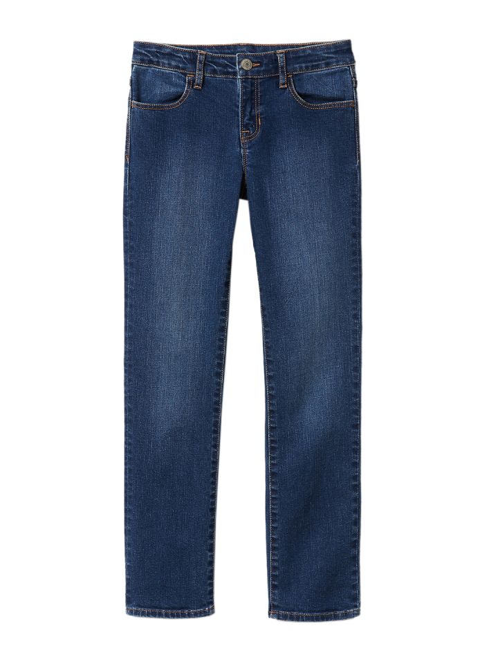 navy blue jeans girl