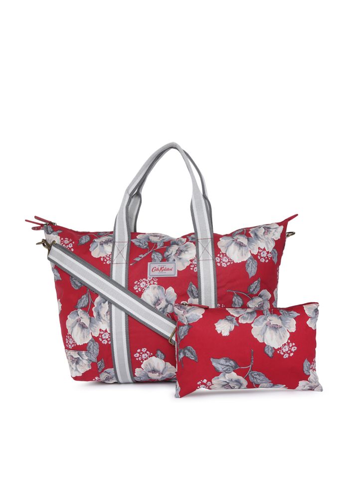 Cath Kidston Red Printed Foldaway Overnight Bag