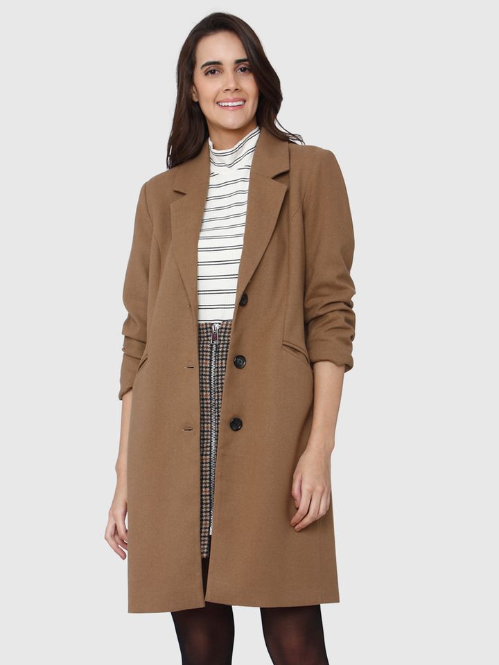 Coat brown female clearance