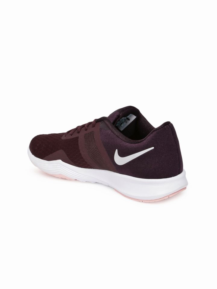 Nike Women Burgundy CITY Training Shoes