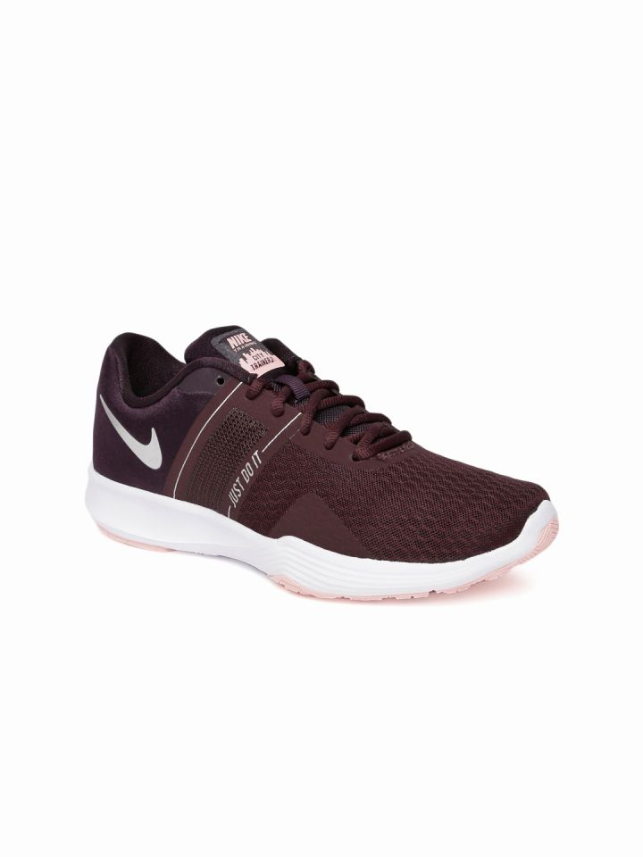 Nike Women Burgundy CITY Training Shoes