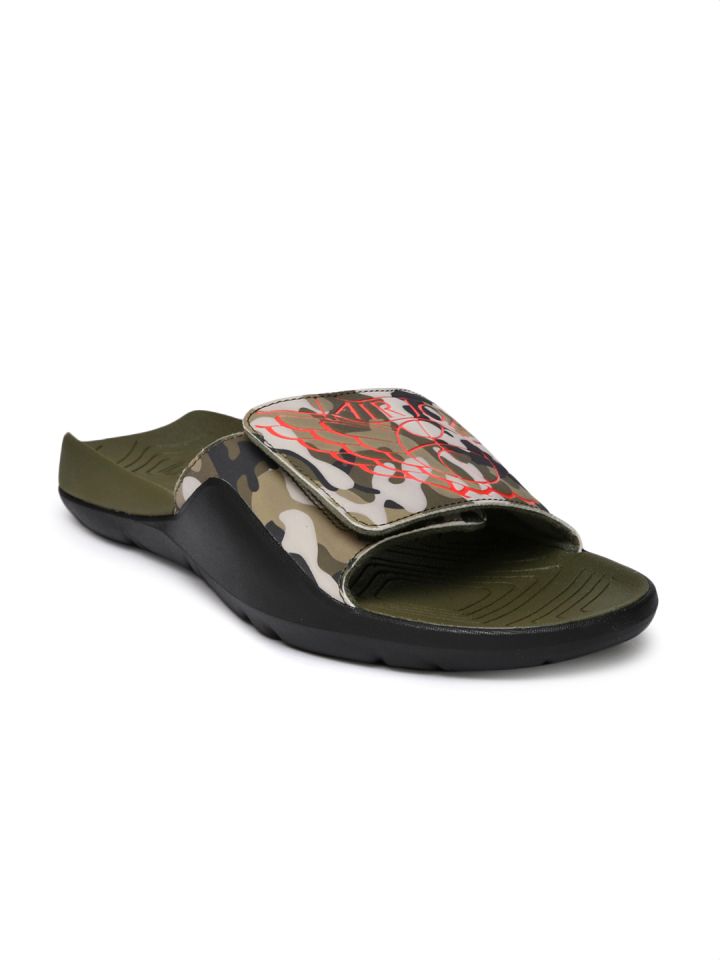 Buy Nike Men Olive Green JORDAN HYDRO 7 Sliders Flip Flops for