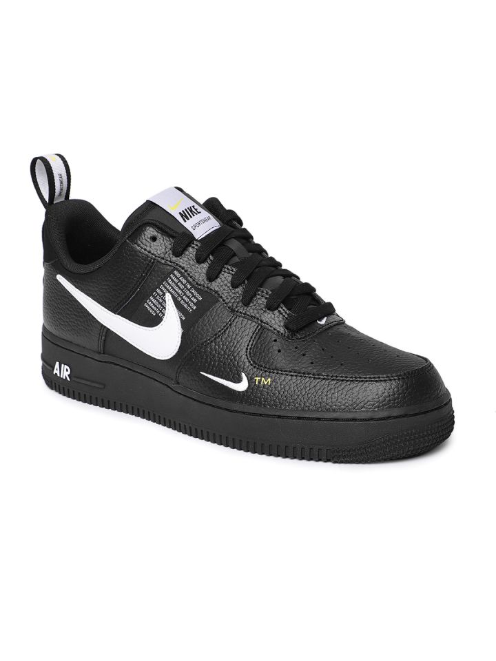 Nike Men Black Air Force 1 '07 LV8 Utility Sneakers