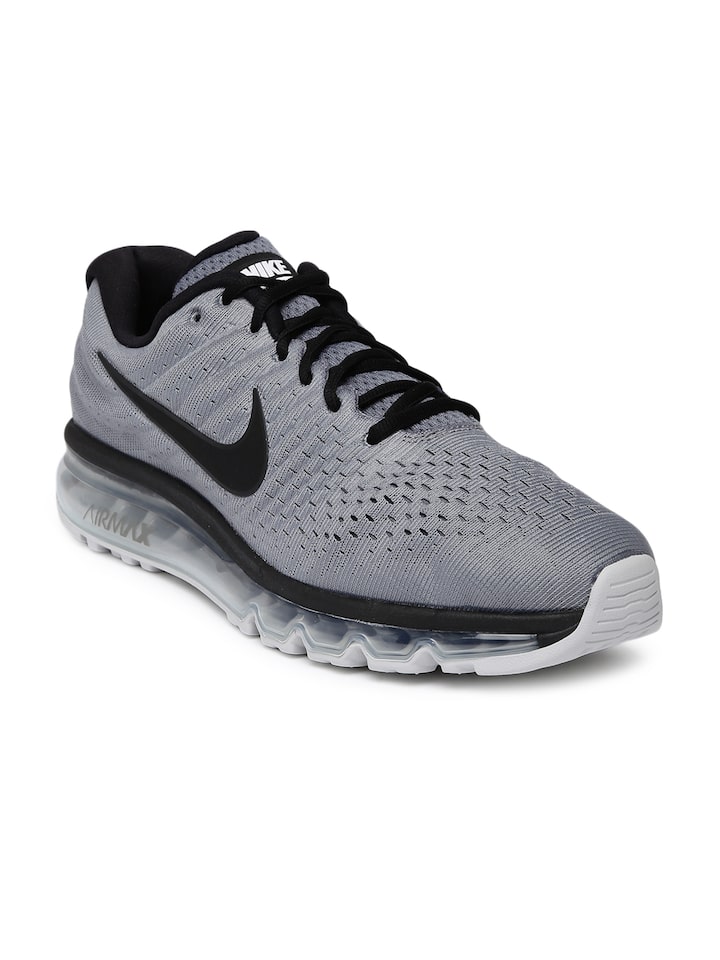 nike air max rubber grey running shoes