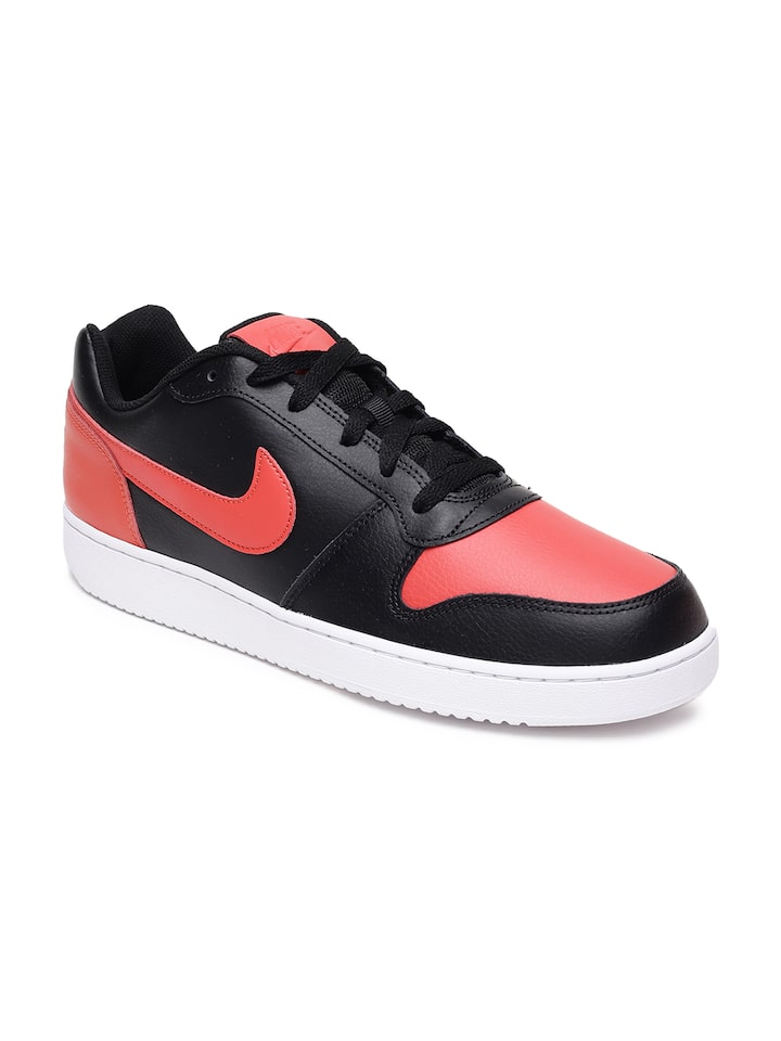 red and black sneakers nike
