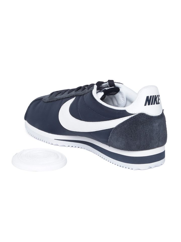 Nike Men Blue Solid Classic Cortez Sneakers