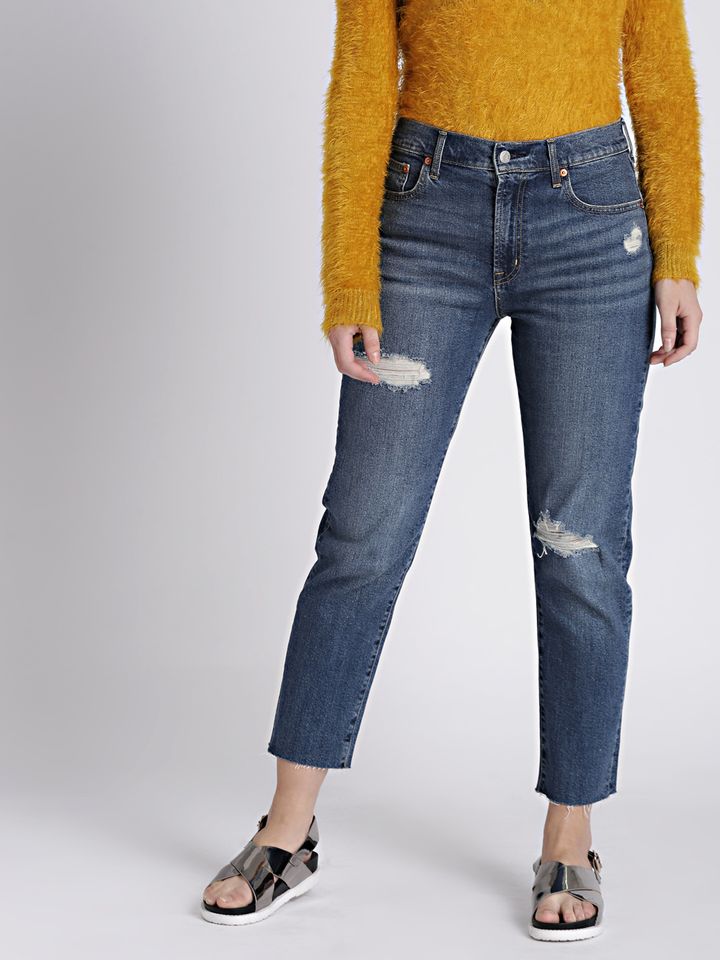 High rise best girlfriend jeans Clearance