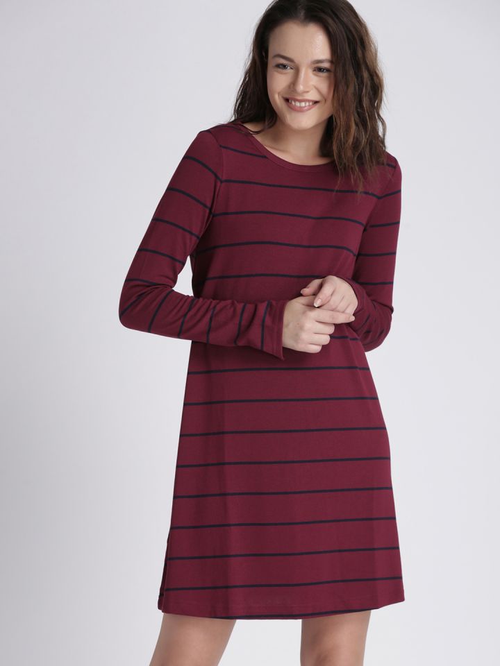 gap burgundy dress