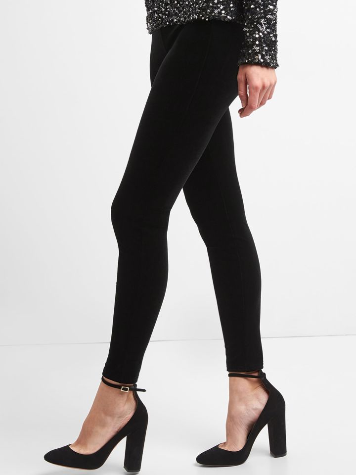 gap velvet leggings