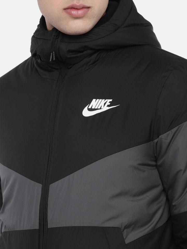 Nike grey puffer jacket top