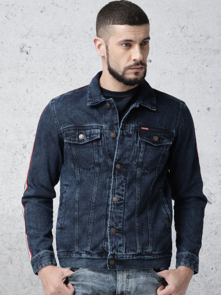 Ecko unltd men shop blue solid denim jacket