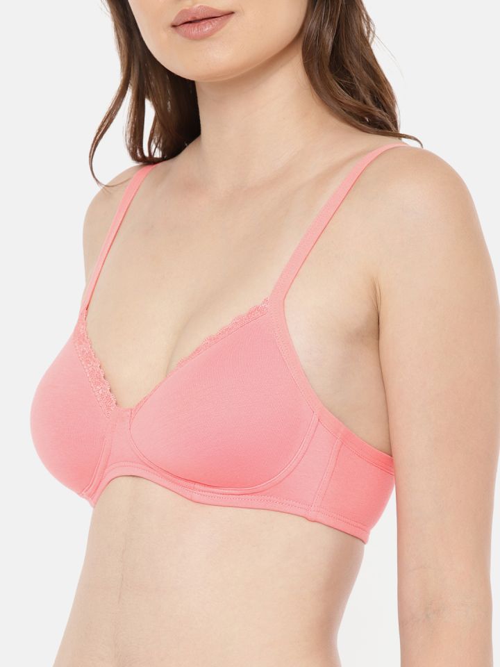 Buy Amante Solid Padded Wirefree Cotton Casual T Shirt Bra