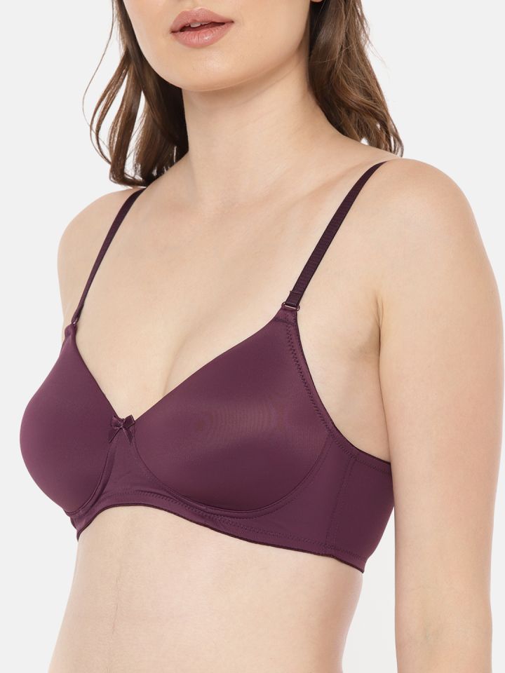 Buy Amante Solid Padded Wirefree Smooth Charm T Shirt Bra