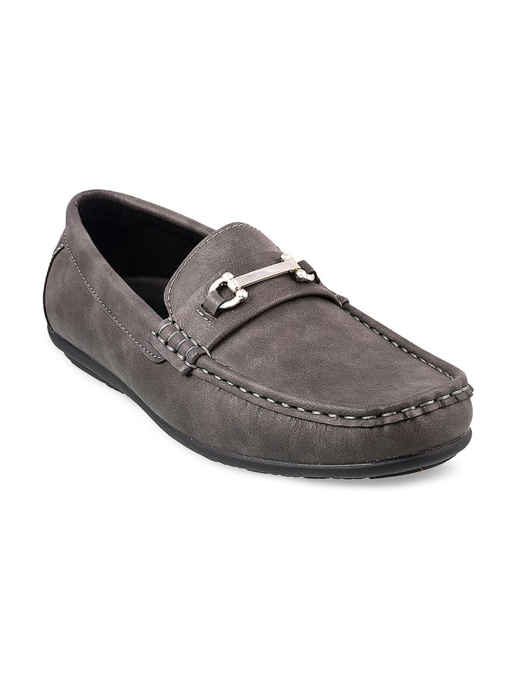grey baby loafers