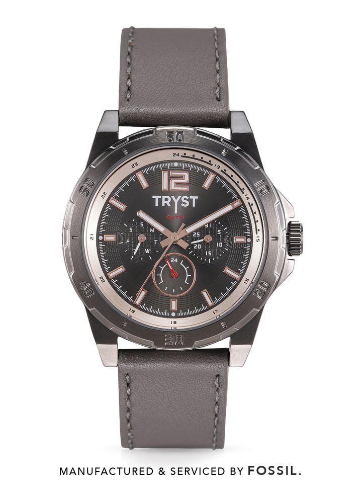 Serviced By Fossil Men Grey Watch 