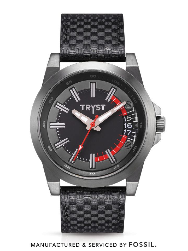 Buy TRYST Manufactured Serviced By Fossil Men Black Watch