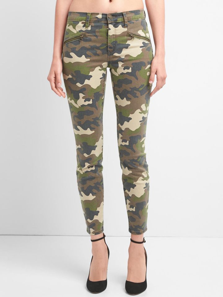 gap camouflage jeans