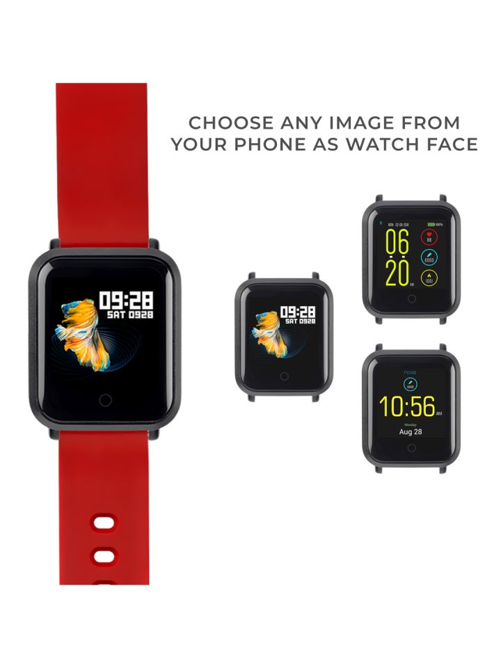 Noise unisex deals red smart watch